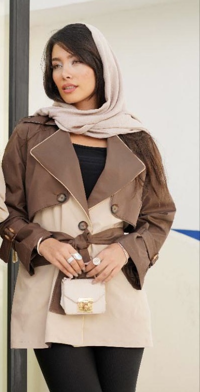 قهوه‌ای-کرم