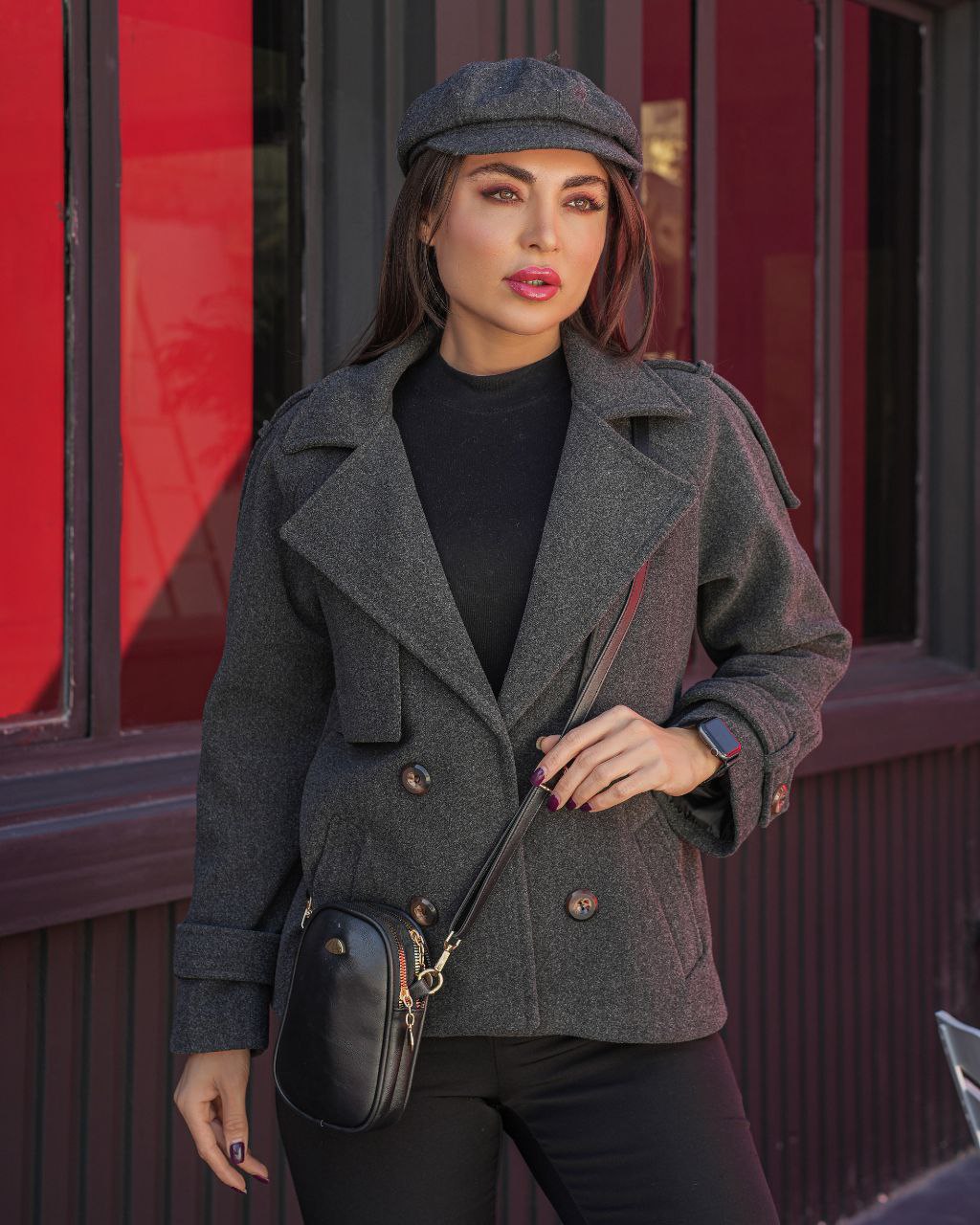 پالتو کوتاه زنانه فوتر آستین رگلان